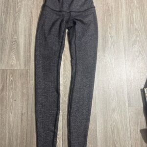 Gray High-Waisted Leggings